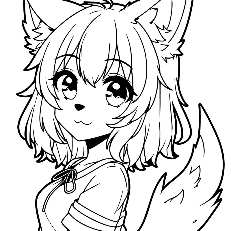 anime wolf girl
