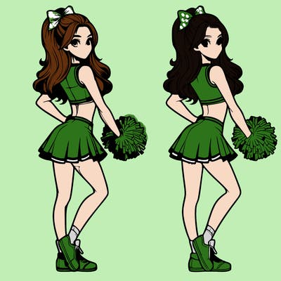 realistic cheerleader
