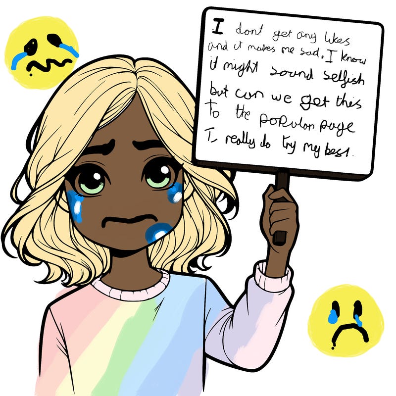 realistic girl holding up a sign