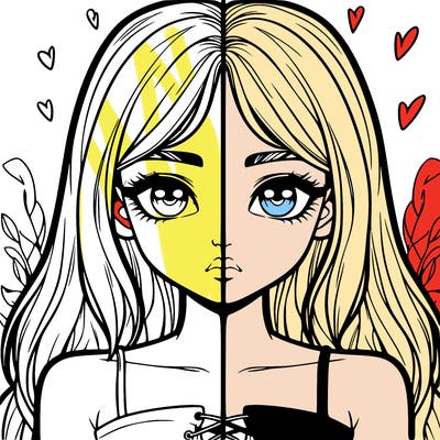 realistic girl split