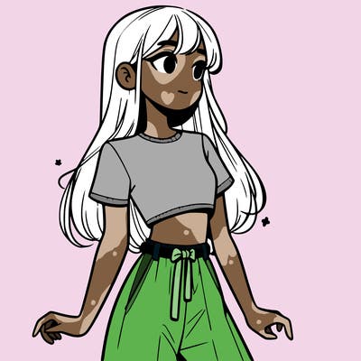 girl in a cute crop top