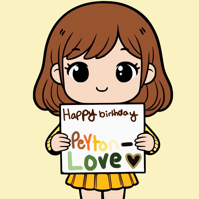 girl holding blank piece of paper