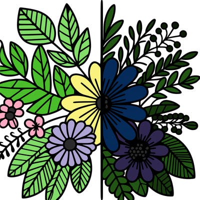 flowers split
