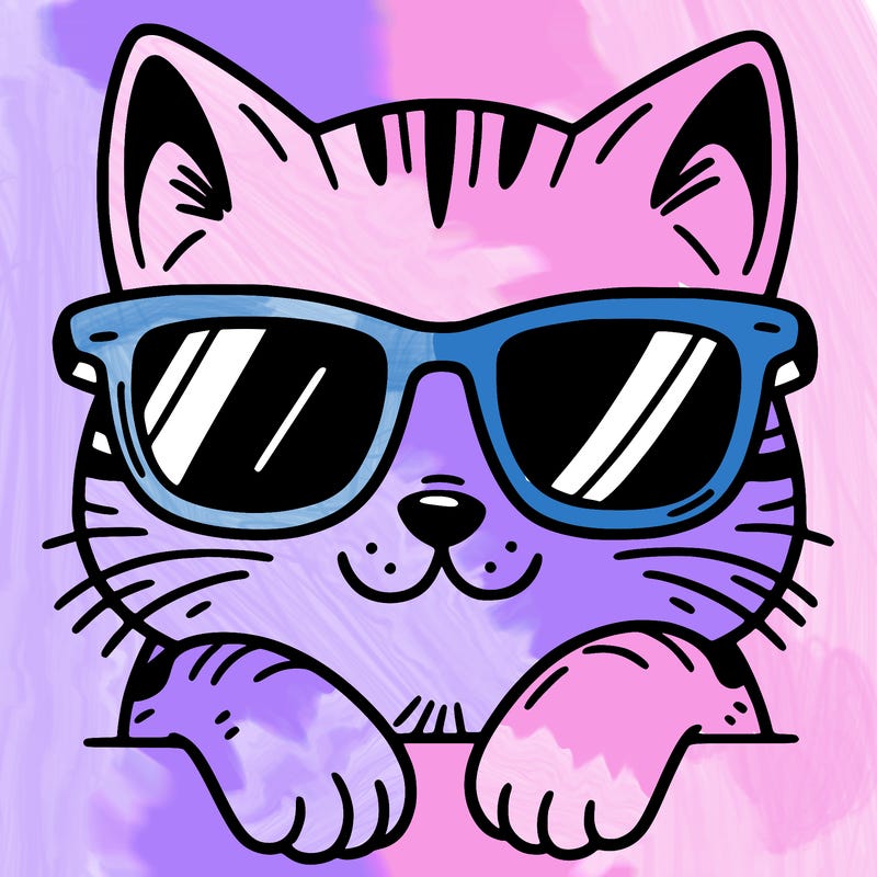 cat with sunglasses