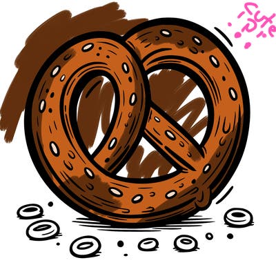 a pretzel