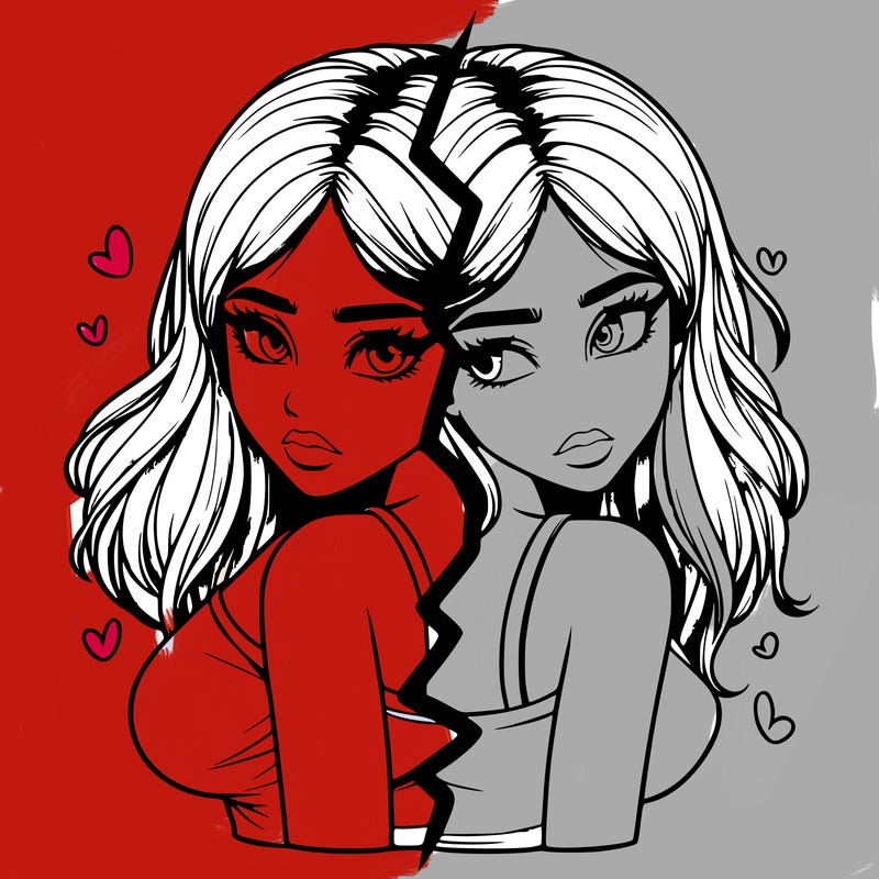 realistic girl split