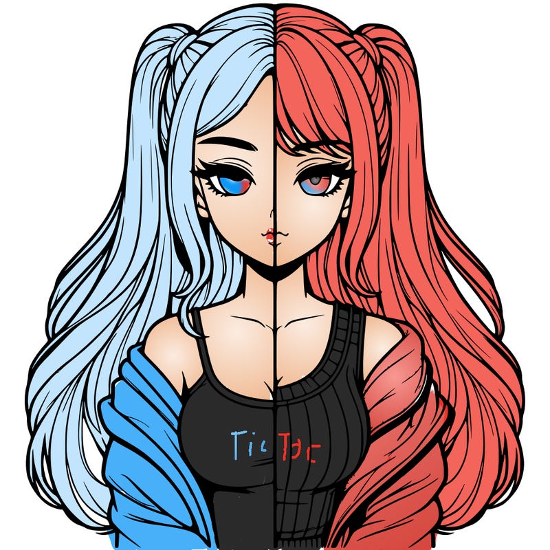 realistic girl split