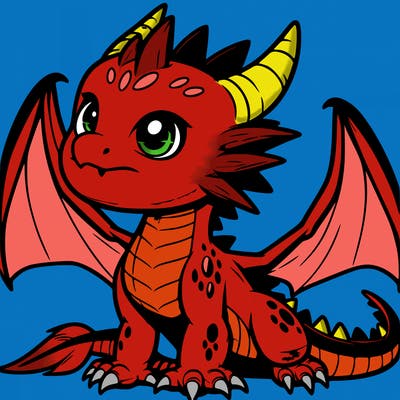 fierce baby night dragon