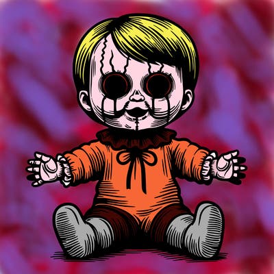 creepy doll