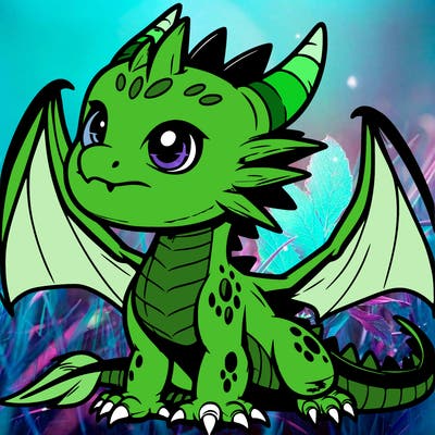 fierce baby night dragon
