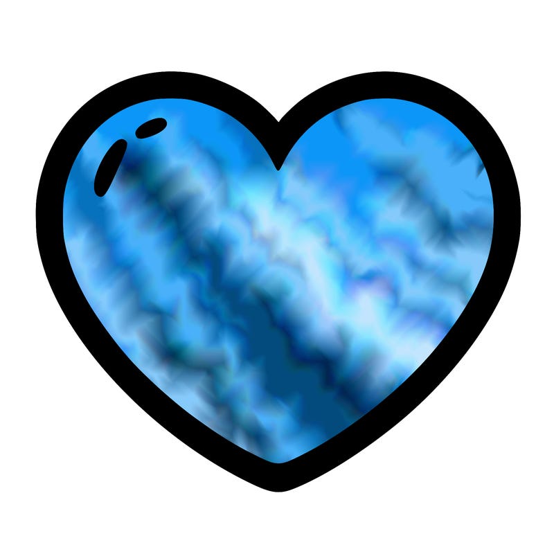 a blank heart
