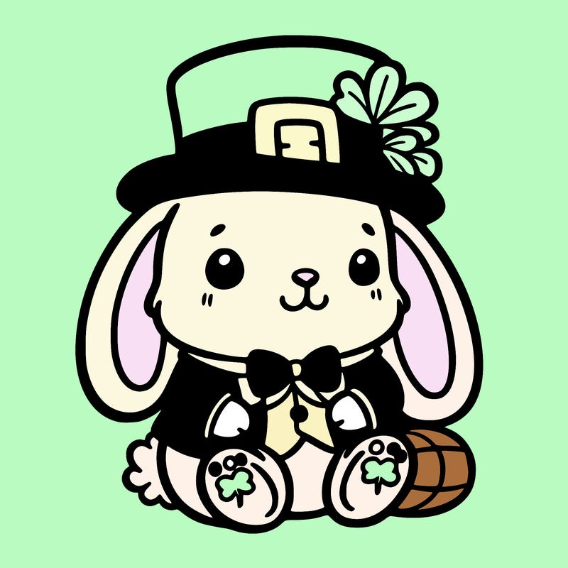 st. patrick's day, bunny.