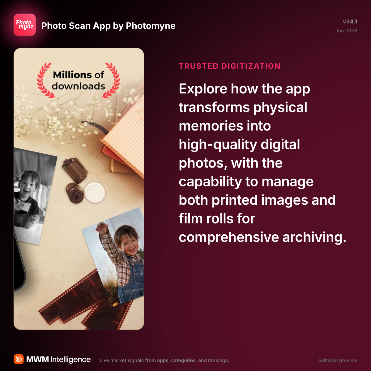 Photo Scan App by Photomyne - Photo & Video App | MWM