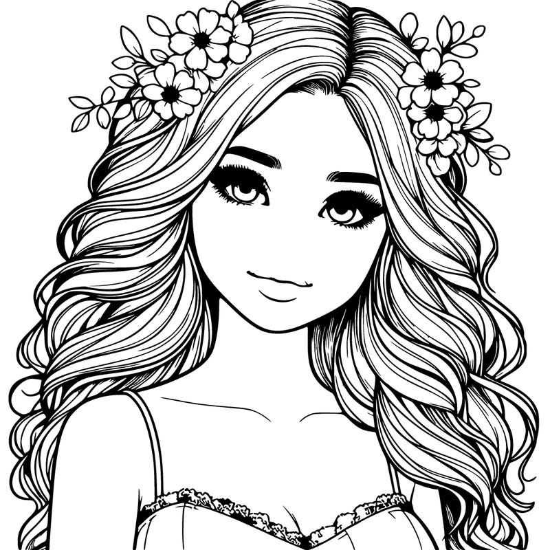 beautiful realistic girl