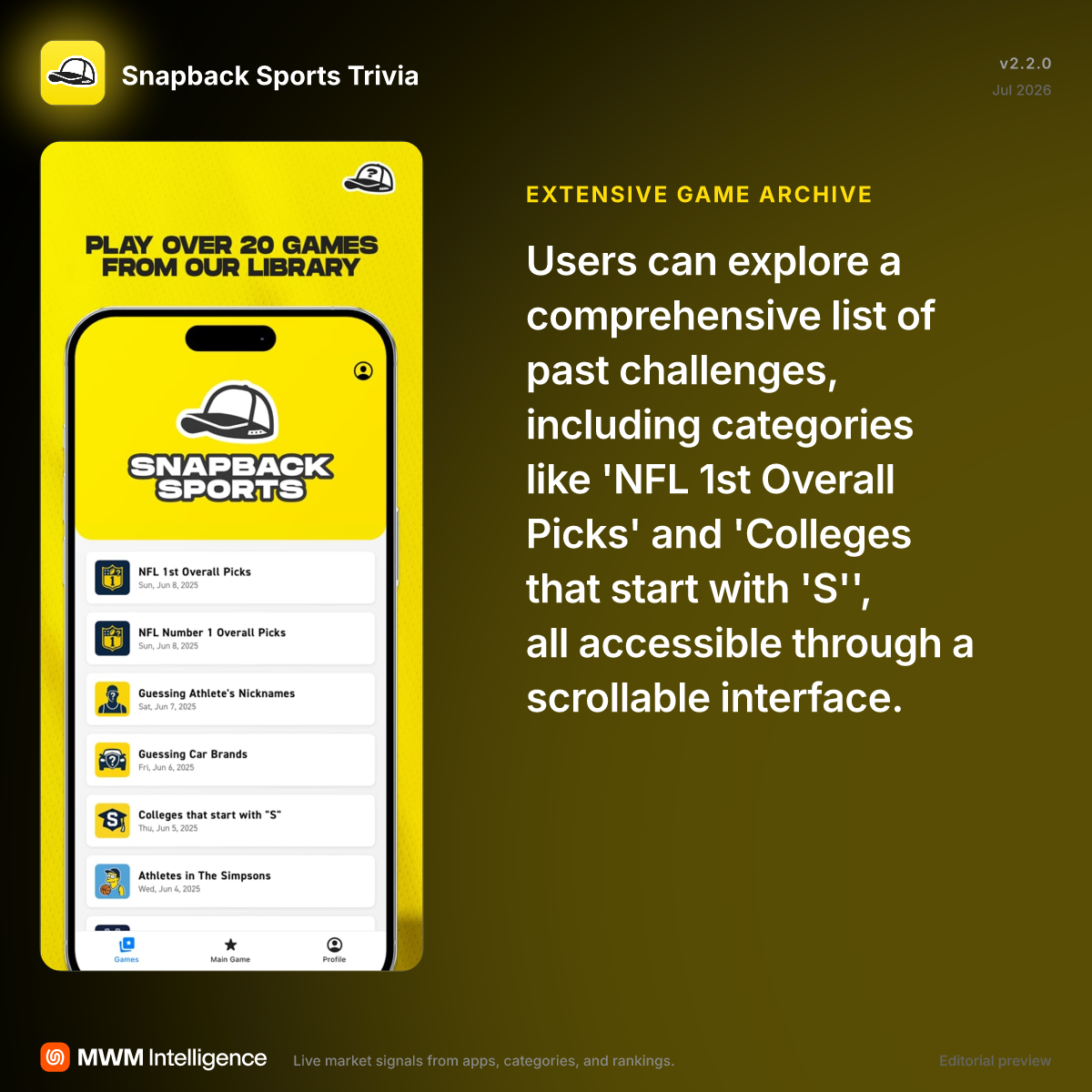 Snapback Sports Trivia - Sports App | MWM