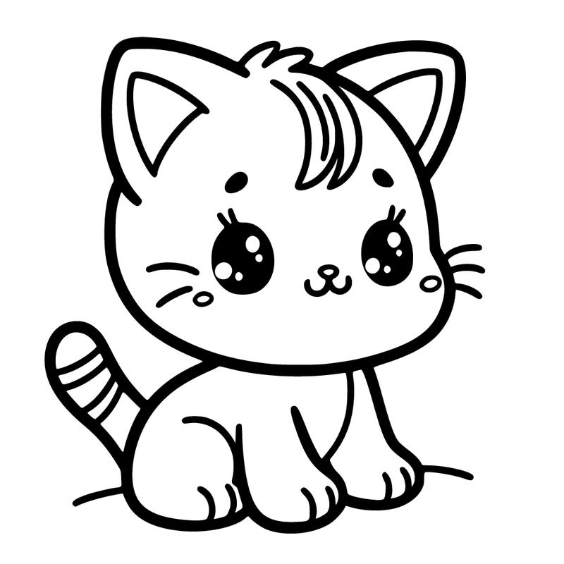 cute simple kitten