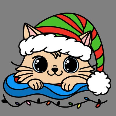 cat christmas