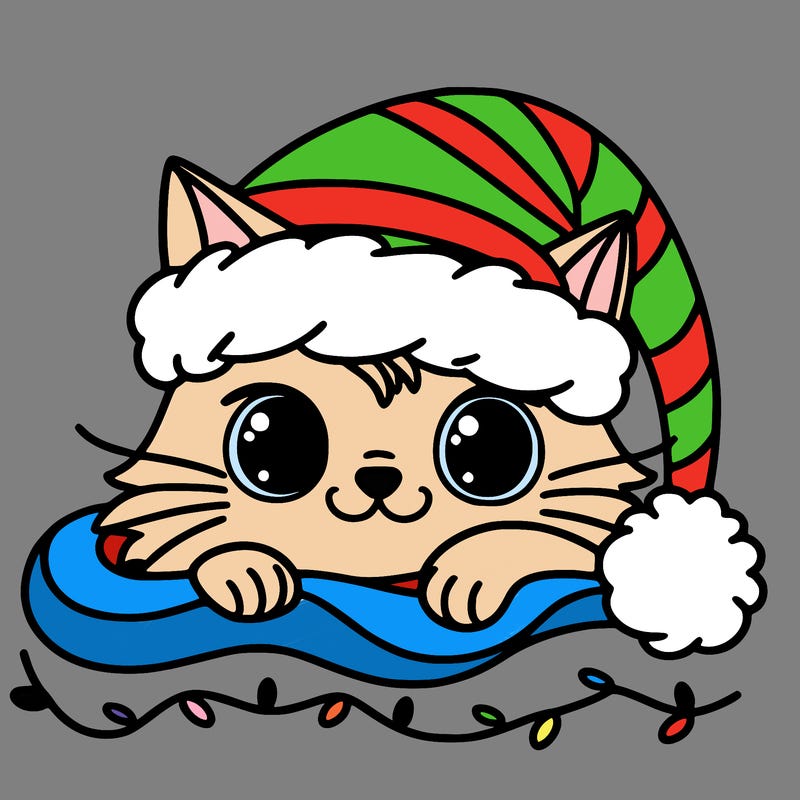 cat christmas