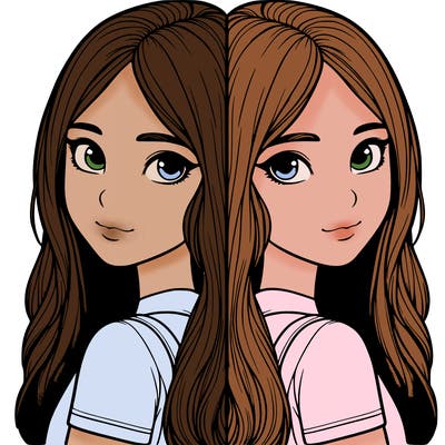 realistic girl split