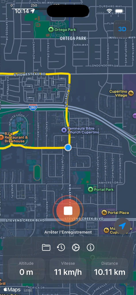 GPS Trace - Track & Record - GPS Trace app interface showing real-time route tracking on a map with speed and distance statistics