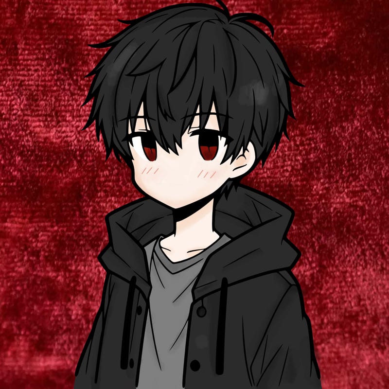 anime boy short hair hoodie