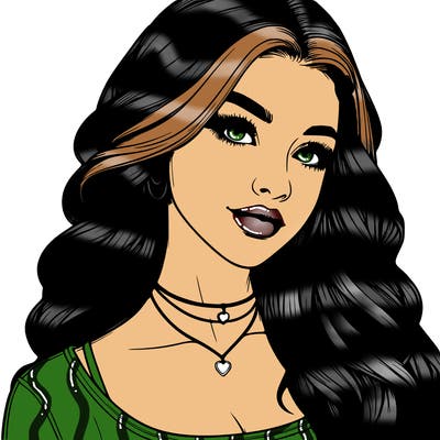 detailed realistic girl