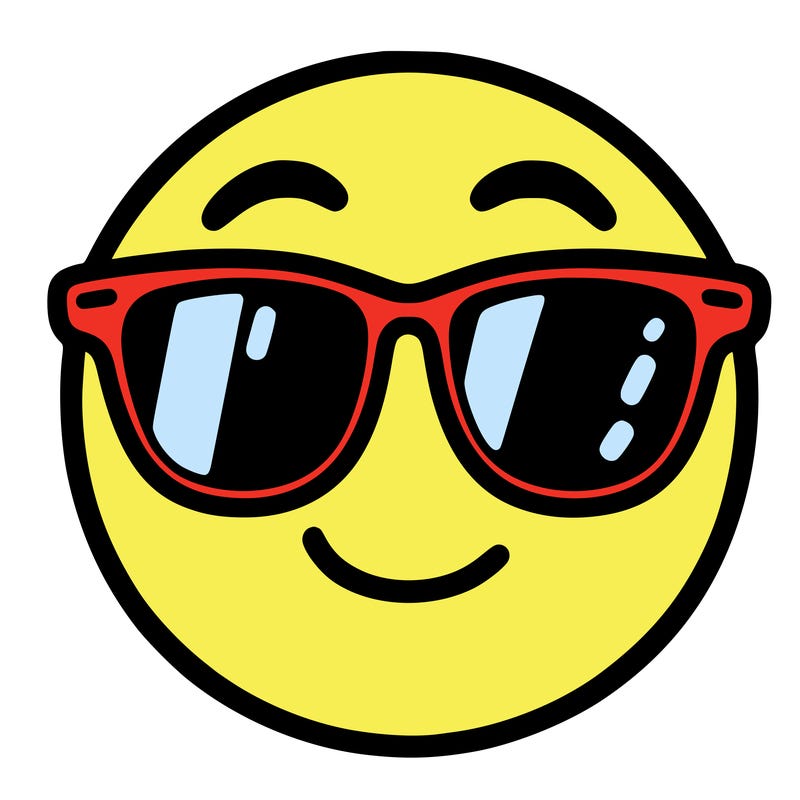 emoji with sunglasses