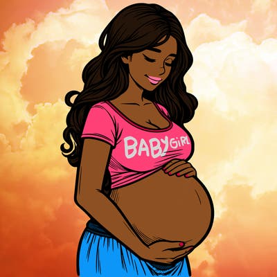 woman heavily pregnant realistic