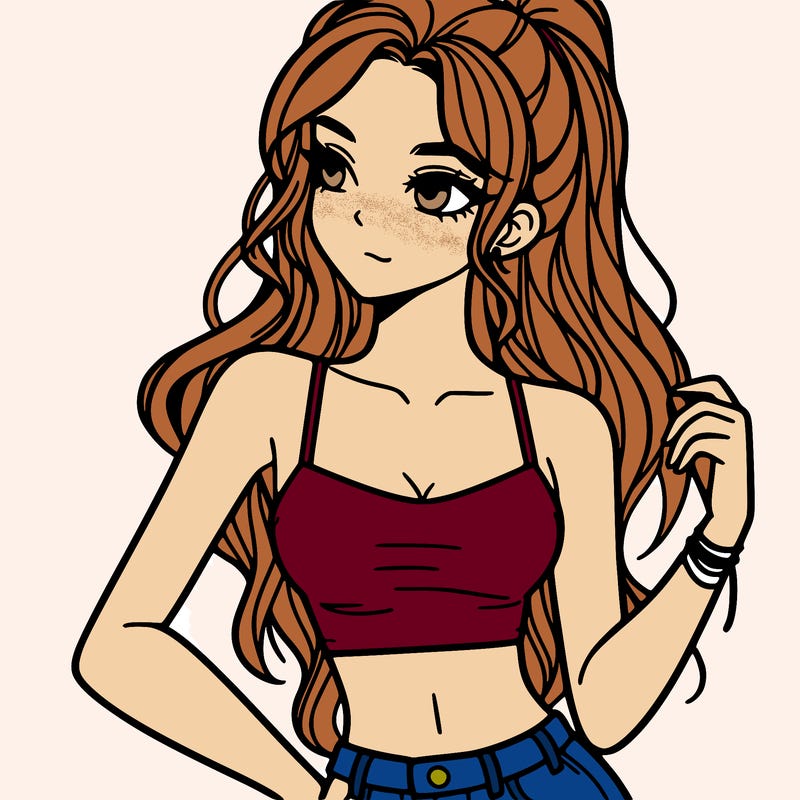 girl in crop top