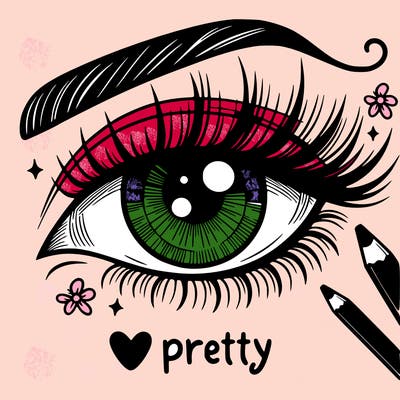 pretty eye