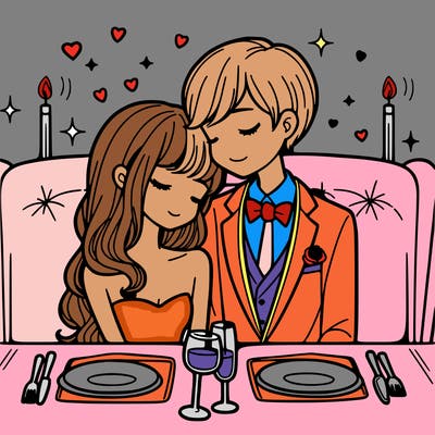 couple on a romantic date