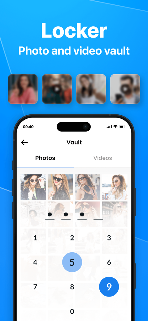 File Manager - File Organizer - App File Manager con una cassaforte sicura per foto e video con blocco passcode