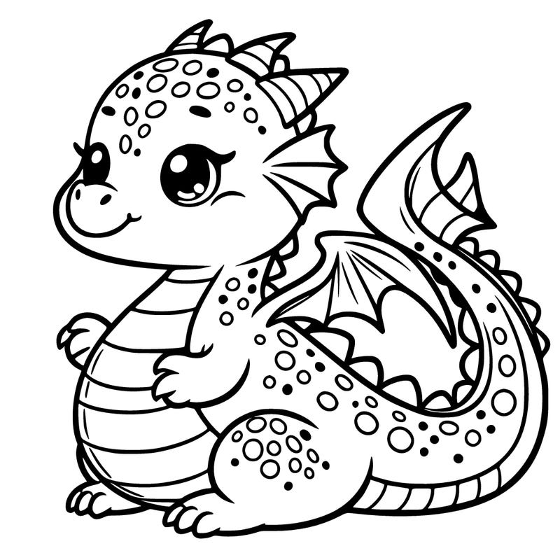 an absolutely cute and pretty dragon