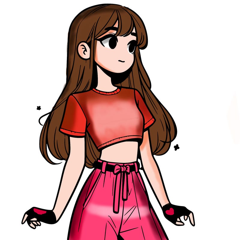 girl in a cute crop top