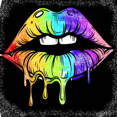 lips that look realistic and drip