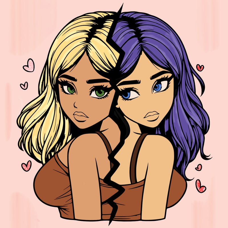 realistic girl split