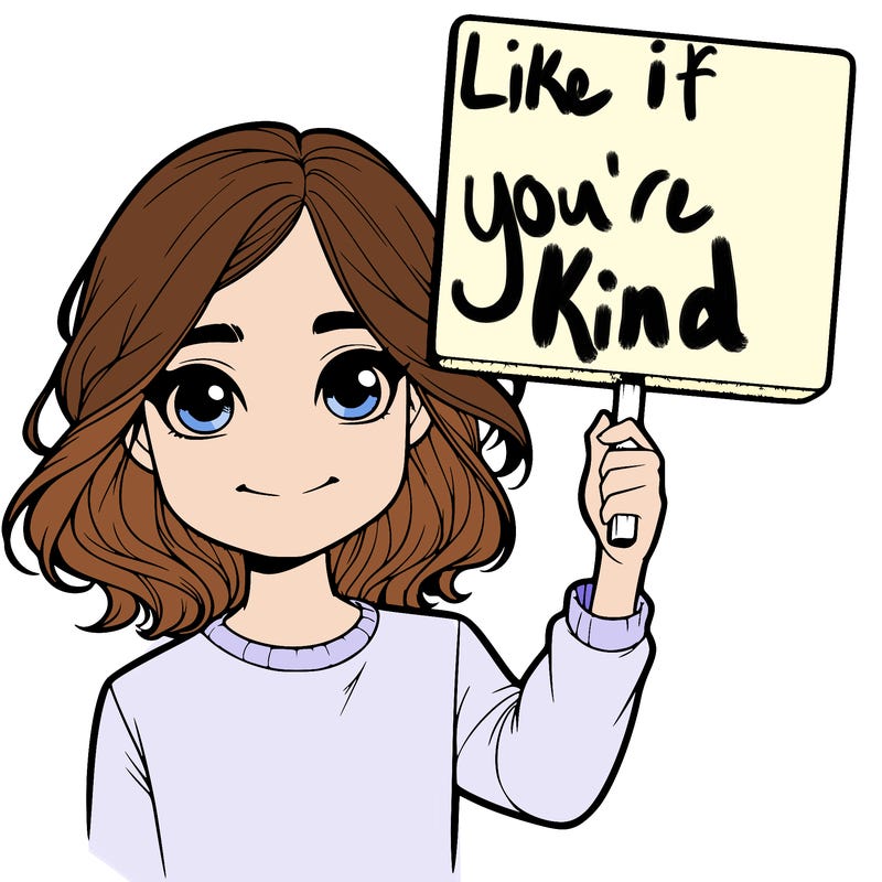 realistic girl holding up a sign