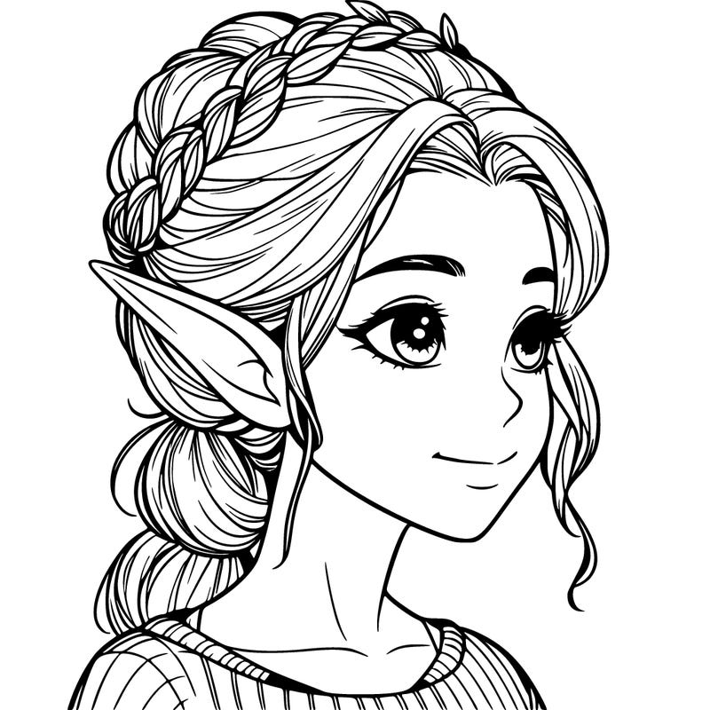 realistic girl elf