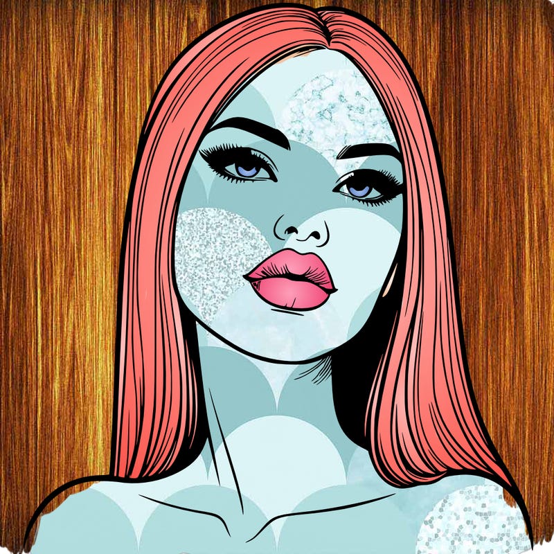 realistic woman with full lips