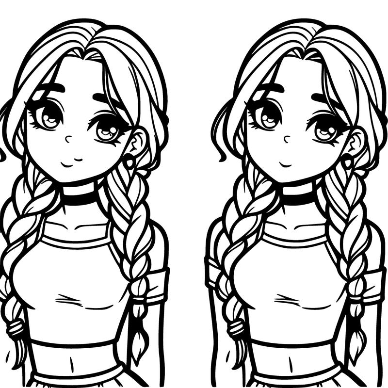 𝕒 𝕡𝕣𝕖𝕥𝕥𝕪 𝕘𝕚𝕣𝕝 𝕨𝕚𝕥𝕙 𝕓𝕣𝕒𝕚𝕕𝕤 𝕒𝕟𝕕 𝕒 𝕔𝕣𝕠𝕡 top