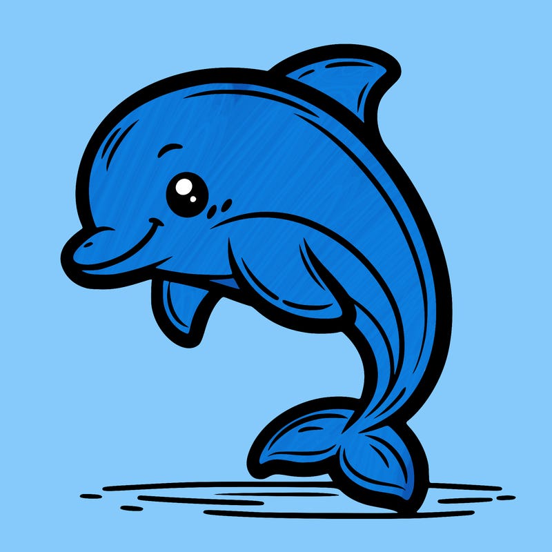 a cute dolphin