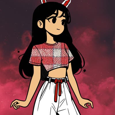 girl in a cute crop top