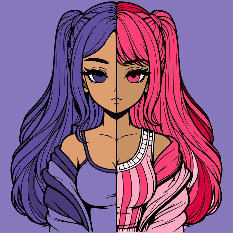 realistic girl split