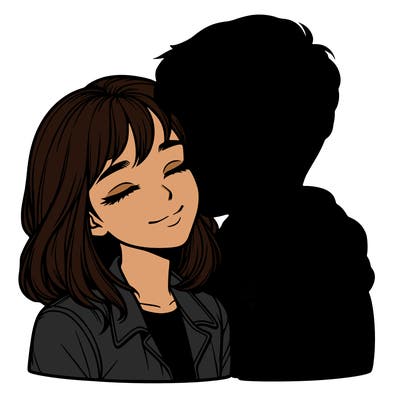 realistic girl and boy  love