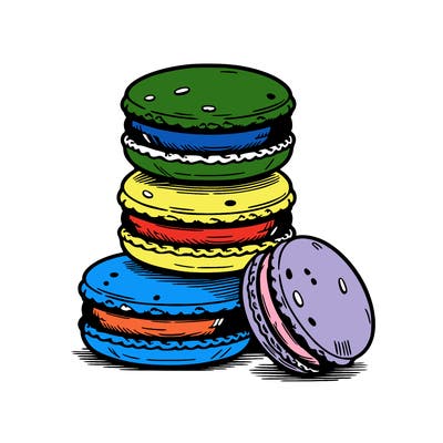 stack of macarons