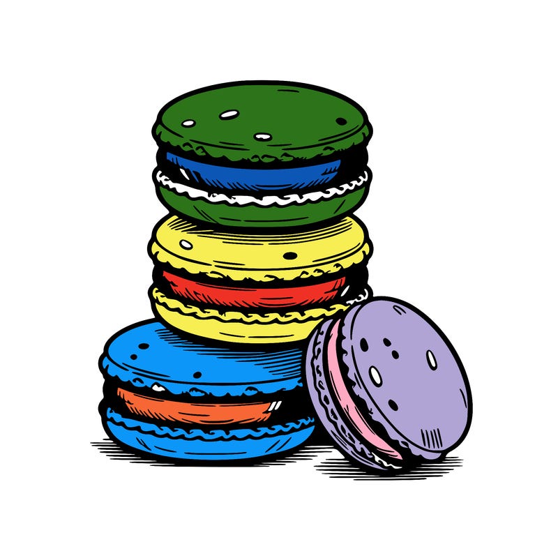 stack of macarons