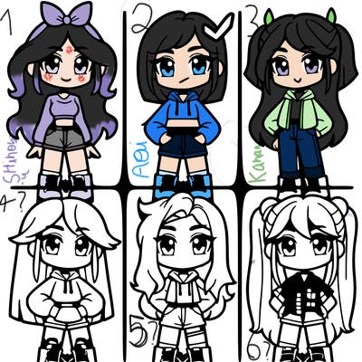 divisions into four girl