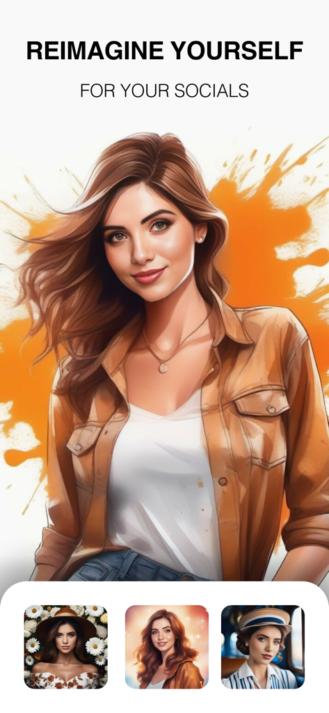 New Profile Pic Avatar Maker - Uma vitrine de diferentes estilos de foto de perfil artísticos gerados por IA para redes sociais