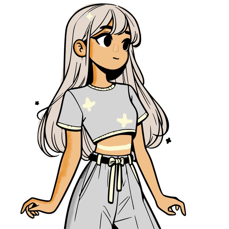 girl in a cute crop top