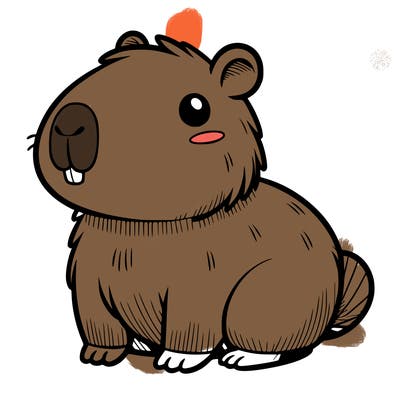 cute capybara